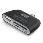 Adaptateur universel de type c lecteur de carte otg multifonctionnel intelligent 4 en 1 pour portable ...