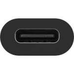 Adaptateur usb type c - goobay - femelle - transfert de donn�es - alimentation - noir
