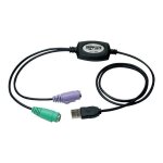 Adaptateur usb vers ps / 2 - tripplite - b015 - 000 - usb a - mini din - 6 - mle / femelle