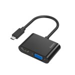 Adaptateur vid�o 2 en 1 fiche usb - c - port vga et hdmi? full - hd 4k