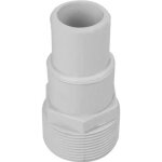 Adaptateur  visser pour tuyau flottant de piscine - linxor - diamtre 32 - 38 mm - blanc