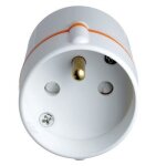 Adaptateur de voyage - go travel - blanc - pour prises am�ricaines - int�rieur - rectangulaire