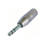 Adaptateur xlr - neutrik - male vers jack 6. 35mm - noir - 3 p�les - st�r�o