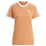 T - shirt - adidas originals - adicolor classics 3 - stripes - orange - 100% coton - manches courtes