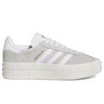 Chaussures adidas gazelle bold w pour femme - gris - lacets - plat - cuir Chaussures adidas gazelle bold w pour femme - gris - lacets - plat - cuir