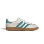 Basket - adidas - gazelle indoor - cuir beige - mixte - lacets - plat
