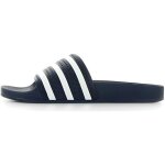 Adidas mules adilette bleu marine et blanc - homme