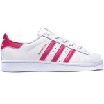 Adidas originals baskets superstar - femme - blanc et rose