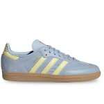 Chaussures enfant - adidas - samba og j - bleu - lacets - plat