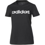 T - shirt - adidas - e lin slim - femme - manches courtes - noir - 100% coton