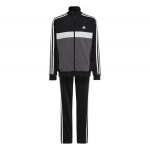 Survêtement enfant - adidas - essentials 3 - stripes tiberio - noir - manches longues - respirant Survêtement enfant - adidas - essentials 3 - stripes tiberio - noir - manches longues - respirant
