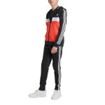Survtement enfant - adidas - tiberio 3 - stripes - colorblock noir - manches longues - respirant