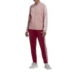 Survetement femme - adidas - essentials 3 - stripes - rose - manches longues - respirant
