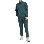 Adidas survtement pour homme basic 3 - stripes fleece vert jx5546