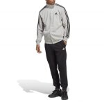 Adidas survêtement pour homme basic 3 - stripes french terry gris ic6748 Adidas survêtement pour homme basic 3 - stripes french terry gris ic6748
