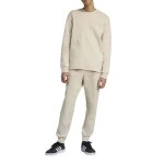 Adidas survtement pour homme big logo fleece colorblock beige jx5572