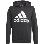 Sweat  capuche enfant - adidas - essentials big logo - noir - manches longues - col capuche