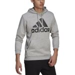 Sweat � capuche homme adidas essentials big logo gris gk9577 - col capuche - manches longues