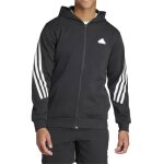 Adidas sweat  capuche et zip pour homme future icons 3 - stripes noir ir9159