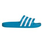 Tongs - adidas - adilette aqua turquoise - blanc - homme / adulte