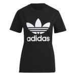 T - shirt - adidas - trefoil tee - femme - noir - 100% coton - manches courtes