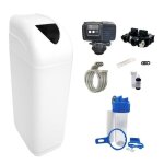 Adoucisseur deau 30l vanne fleck 5600 sxt complet bac blanc - kit essentiel