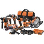 Aeg - combo 7 outils : perceuse percu. perforateur visseuse à chocs meuleuse 125mm scies 2 batteries ... Aeg - combo 7 outils : perceuse percu. perforateur visseuse à chocs meuleuse 125mm scies 2 batteries ...