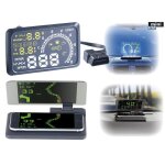 Affichage tte haute hud - 55c pour connexion obd2 avec support tableau de bord