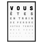 Affiche - la french touch - vous avez une bonne vue - papier �pais 250g / m2 - format a3 - d�coration ...