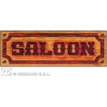Affiche - saloon - dcoration murale - papier cartonn - 77x26 cm - thme western