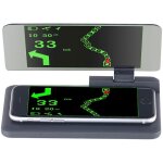 Afficheur t�te haute - lescars - pour smartphones jusqu� 55 - affichage vitesse - projection �cran