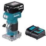 Affleureuse 18v �6mm (1x3. 0ah) makita drt52sf