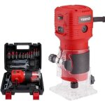 Affleureuse  bois 650w 15000 - 32000 rpm avec bote de transport teeno 6 vitesses variablesprofession ...