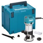Affleureuse - dfonceuse 710 w pince 8 ou 6 mm en coffret makpac - makita rt0702cj
