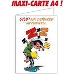 Afie glmx - 2032 grande carte d�part en retraite gaston lagaffe - maxi format g�ant a4 avec enveloppe ...