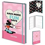 Agenda a5 - pyramid international - minnie mouse - couverture rigide - planificateur hebdomadaire - 12 ...