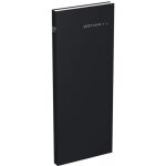 Agenda journalier - lecas - 140 x 350 mm - couverture rigide - 1 jour par page - noir
