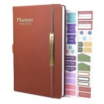 Agenda planificateur zgeer - calendrier annuel acadmique 18 mois - vue hebdomadaire - a5