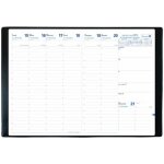 Agenda semainier - quo vadis - eu 09 / 09 - 21x297 cm - couverture vinyle - noir impala