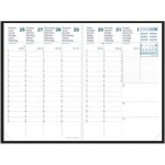Agenda - quo vadis - affaires sd 2019 / 2020 - bleu denim - couverture souple - 1 semaine / 2 pages