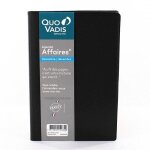 Agenda semainier 2024 affaires - 10 x 15 cm - noir - quo vadis
