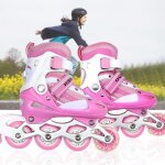 Agnesg roller in line - patins  roulettes pour enfants avec boucles fixes au cou - de - pied et  la ...
