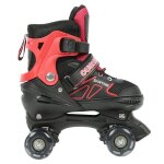 Agnesg roller in line patins � roulettes pour enfants tailles de 32 � 37 rouge + noir