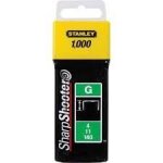 Agrafes 8 mm type g bo�te de 1000 - stanley - 1 - tra705t