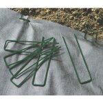 Agrafes fixsol mtal plastifi vert 3. 5 x 17 cm - lot de 10