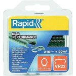 Agrafe  grillage vr22 rapid agraf - plastifies vertes - 215 agrafes