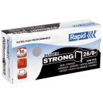 Agrafes - rapid - super strong 26 / 8 + - lot de 5 boites - 1000 pi�ces par bo�te - galvanis�es