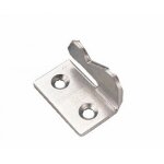 Agrafe de volet - jardinier massard - j501023 - picarde droite coud�e - zingu�e blanche - r�sistante ...