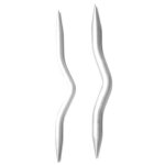 Aiguilles à torsades - knitpro - kp45503 - aluminium 6 mm et 8 mm - lot de 2 - tricot câble Aiguilles à torsades - knitpro - kp45503 - aluminium 6 mm et 8 mm - lot de 2 - tricot câble