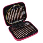 Aiguilles  tricoter circulaires - surenhap - 26pcs - or rose - interchangeables - confortables et durables ...